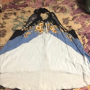 Floral Embroidered Women's Top